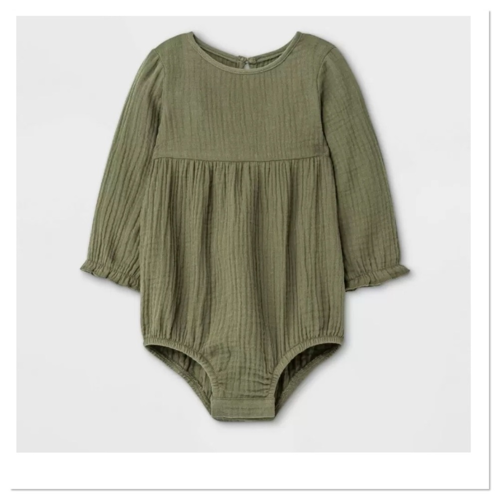 Grayson Mini Baby Girls Cotton Gauze Bubble Romper